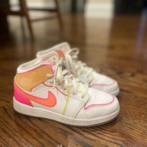 Kids neon Nike Jordan’s